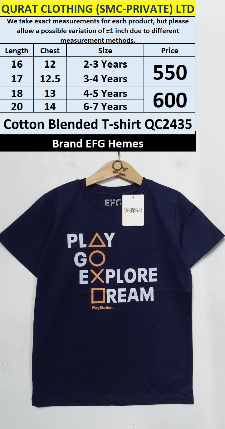 EFG Hemes Brand Cotton Blended T-shirt QC2435