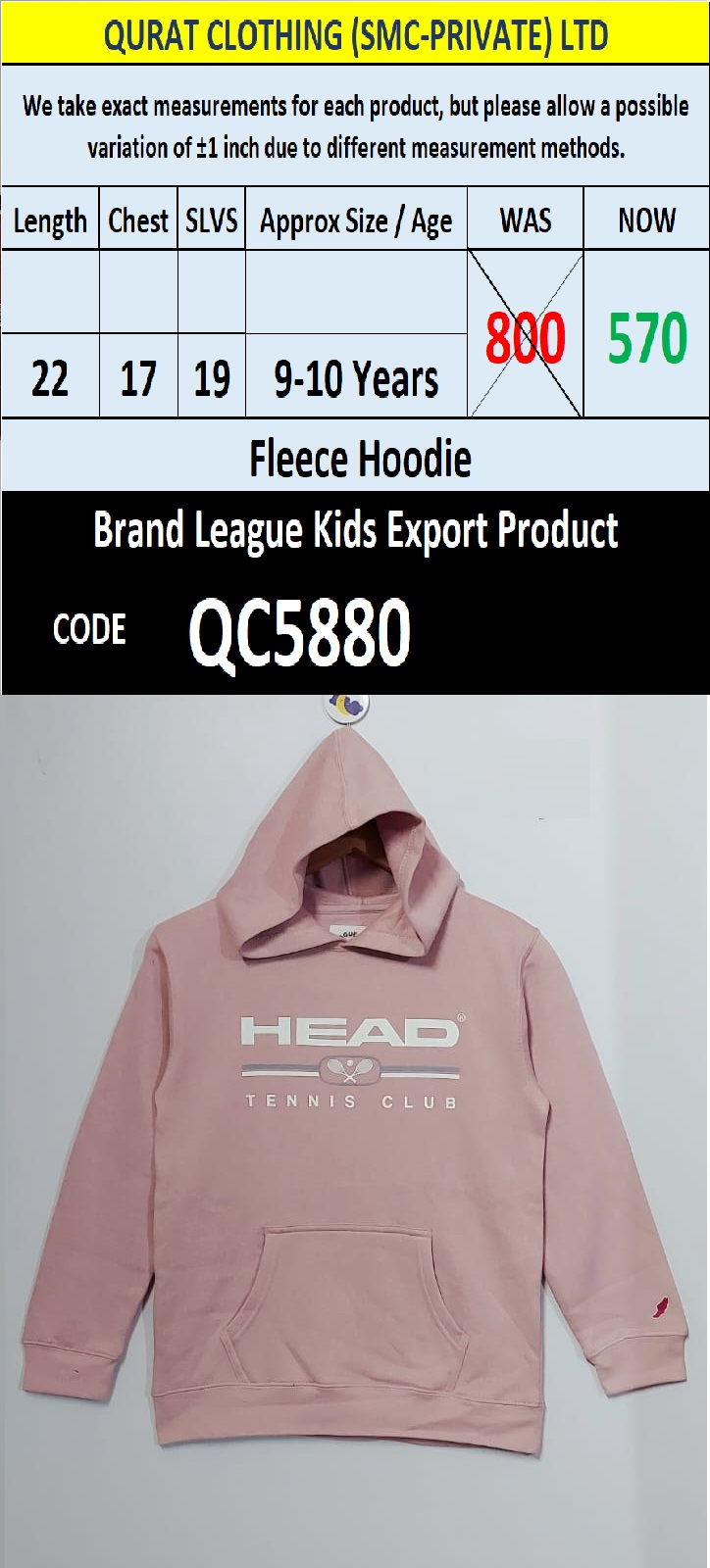 Top International Branded Export Hoodie / Sweatshirt Products - QC5880