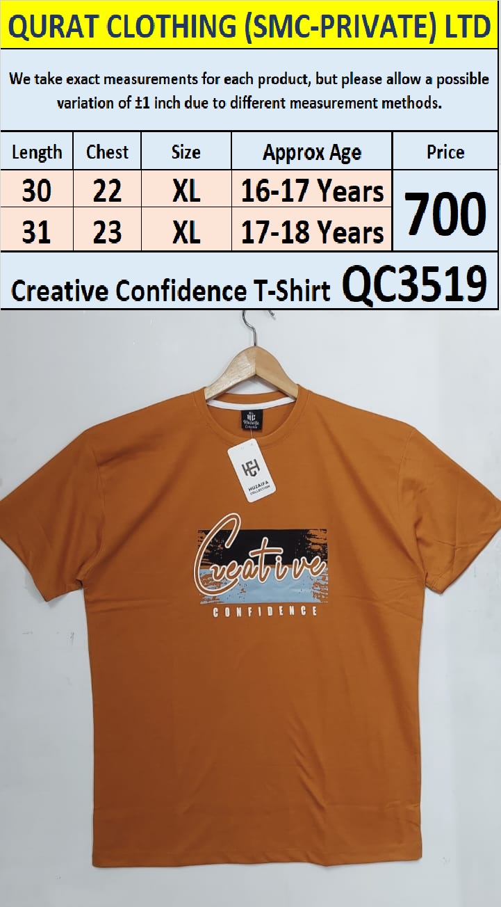 Soft Cotton Blended Creative ONE - T-Shirt QC3519