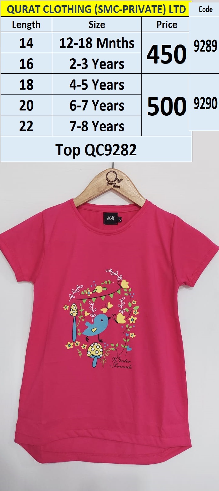 Top & T-Shirts Code QC9289