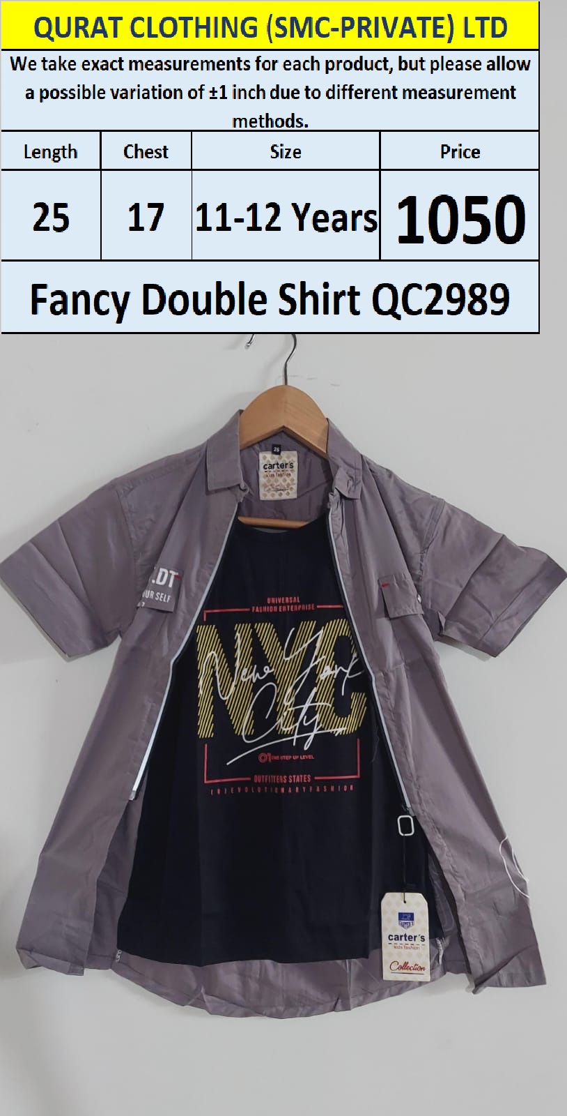 Fancy Double Shirt QC2989