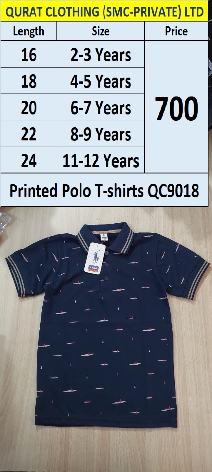 Printed Polo T-shirt QC9018