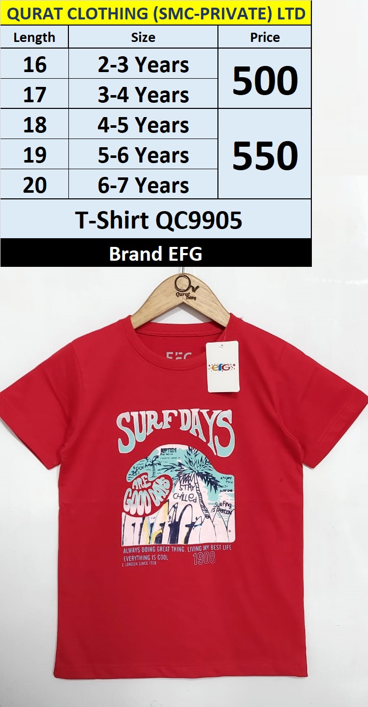 EFG Brand Surf Days are Good Days T-Shirt QC9905