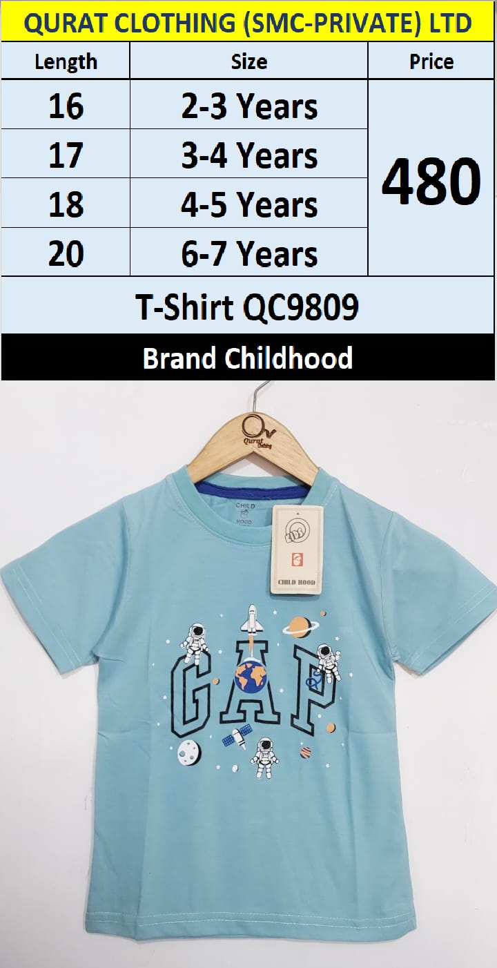Child Hood Brand Astronauts and GAP Print T-Shirts QC9809