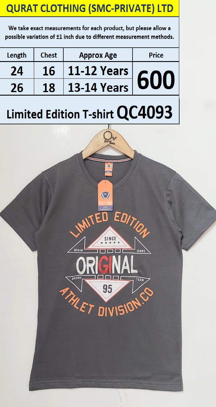 Limited Edition Boys T-shirt QC4093