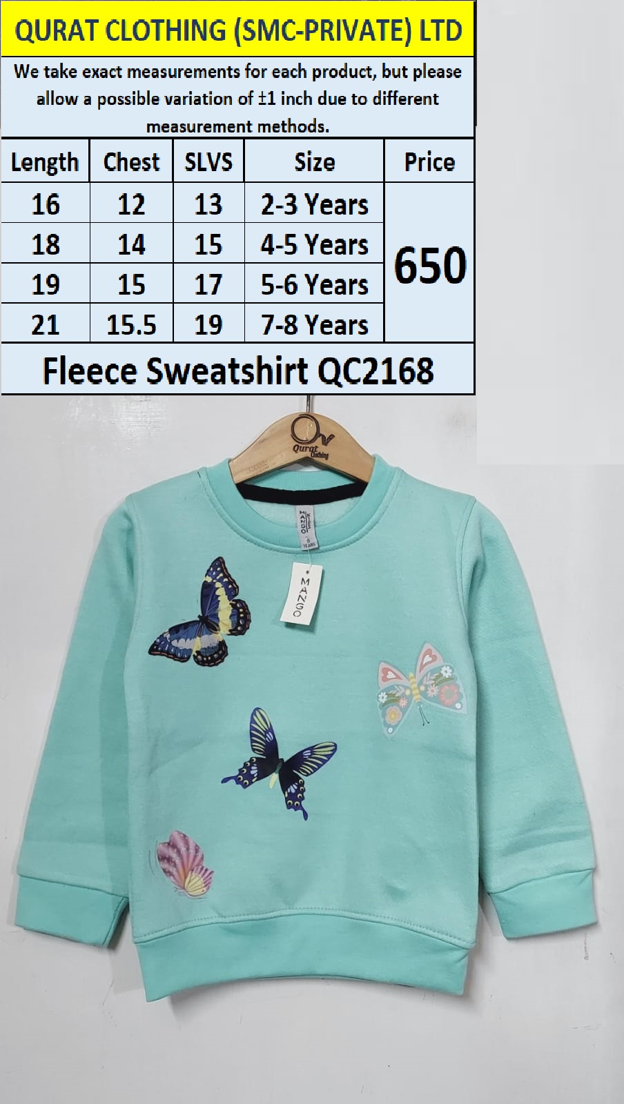 Fleece Sweatshirt QC2168