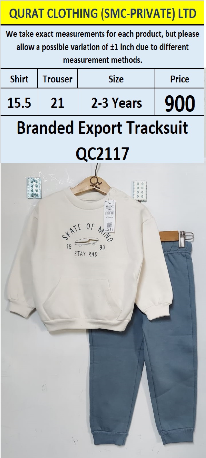 Branded Export Tracksuit QC2117