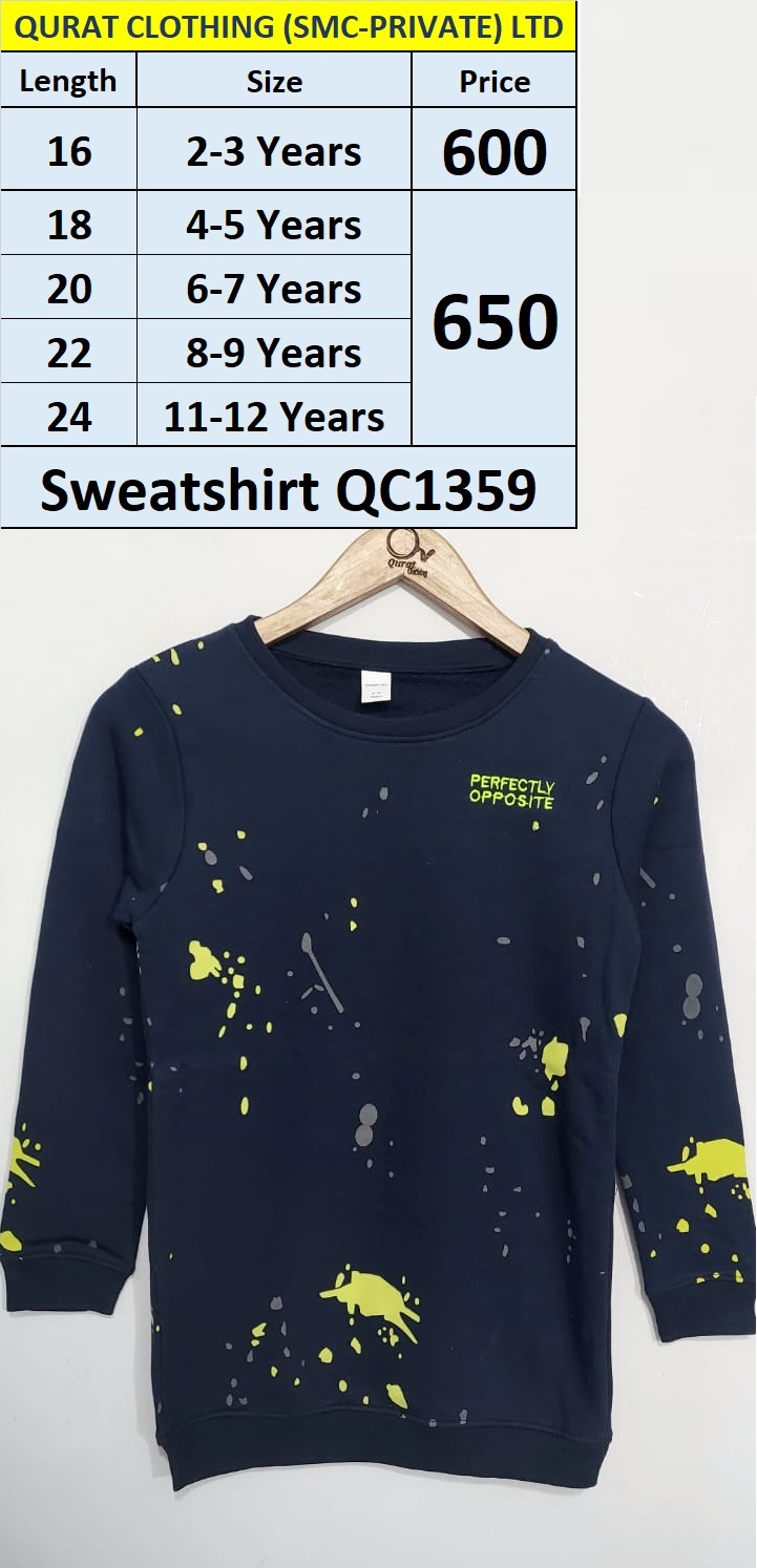 Navy Blue Perfectly Opposite Sweatshirt QC1359