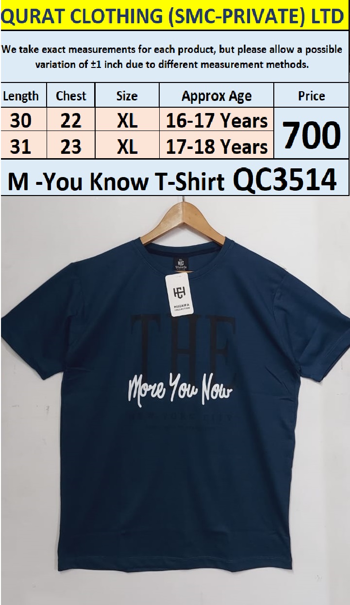 Soft Cotton Blended The More You Know - T-Shirt QC3514