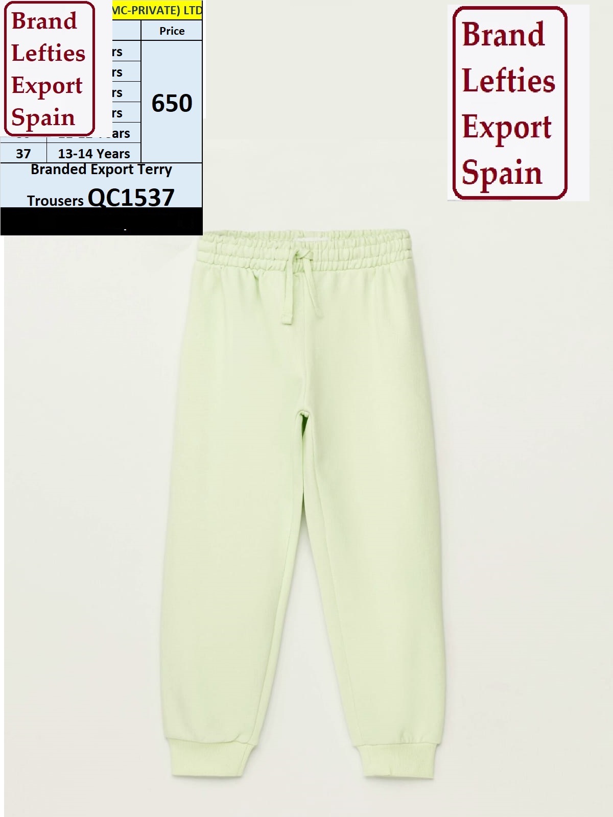 Lefties Brand Export Trouser QC1537 Export Spain