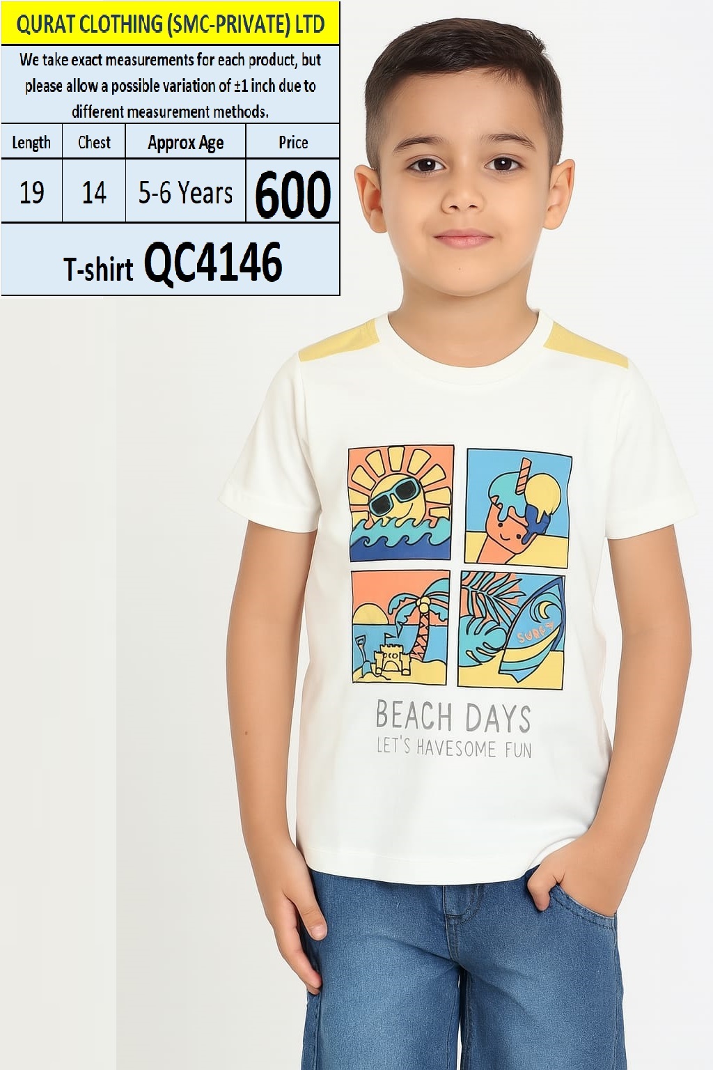 White Beach Days T-shirt QC4146