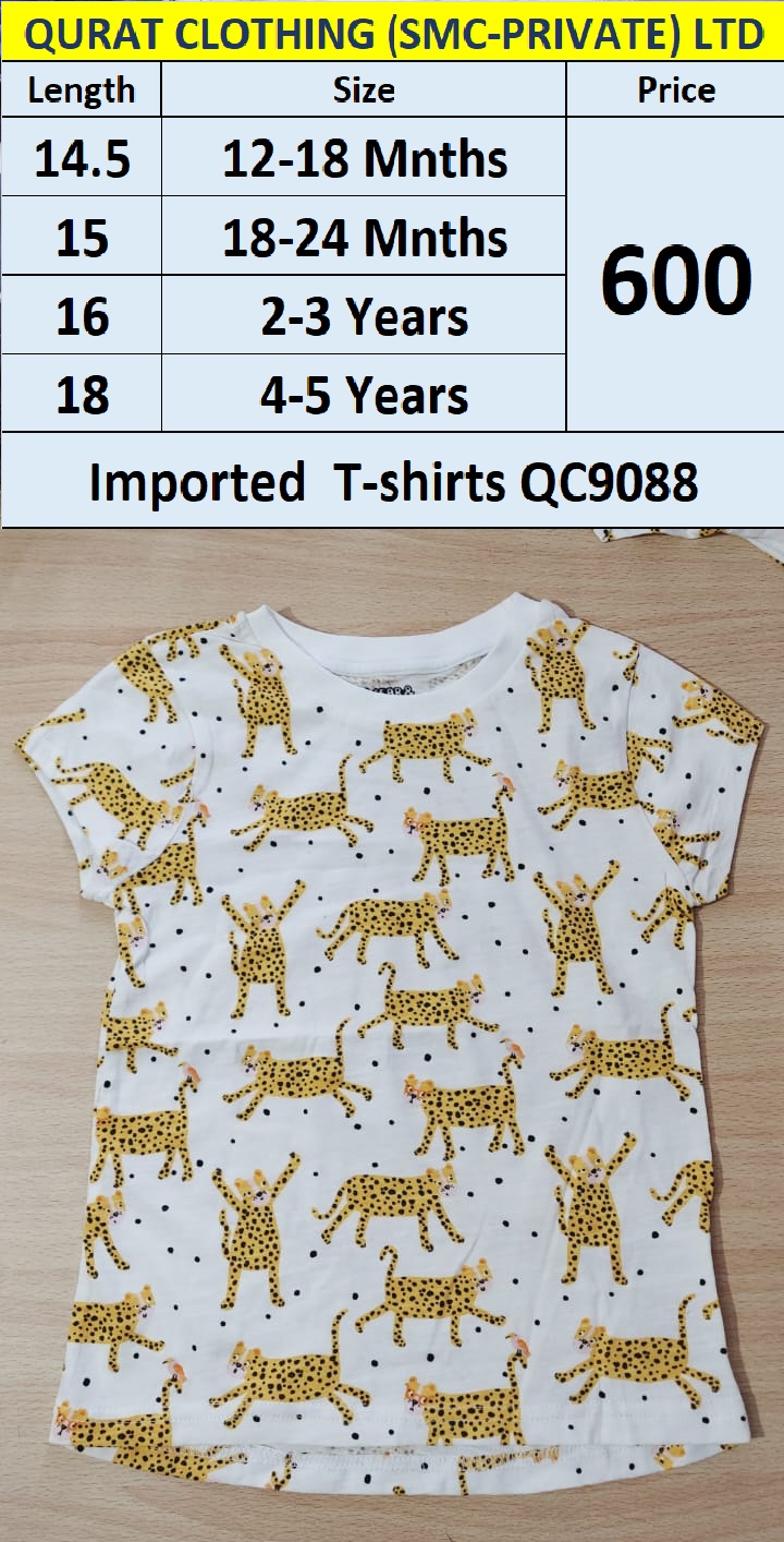 Branded Imported Beautiful Leopard Print T-shirt QC9088