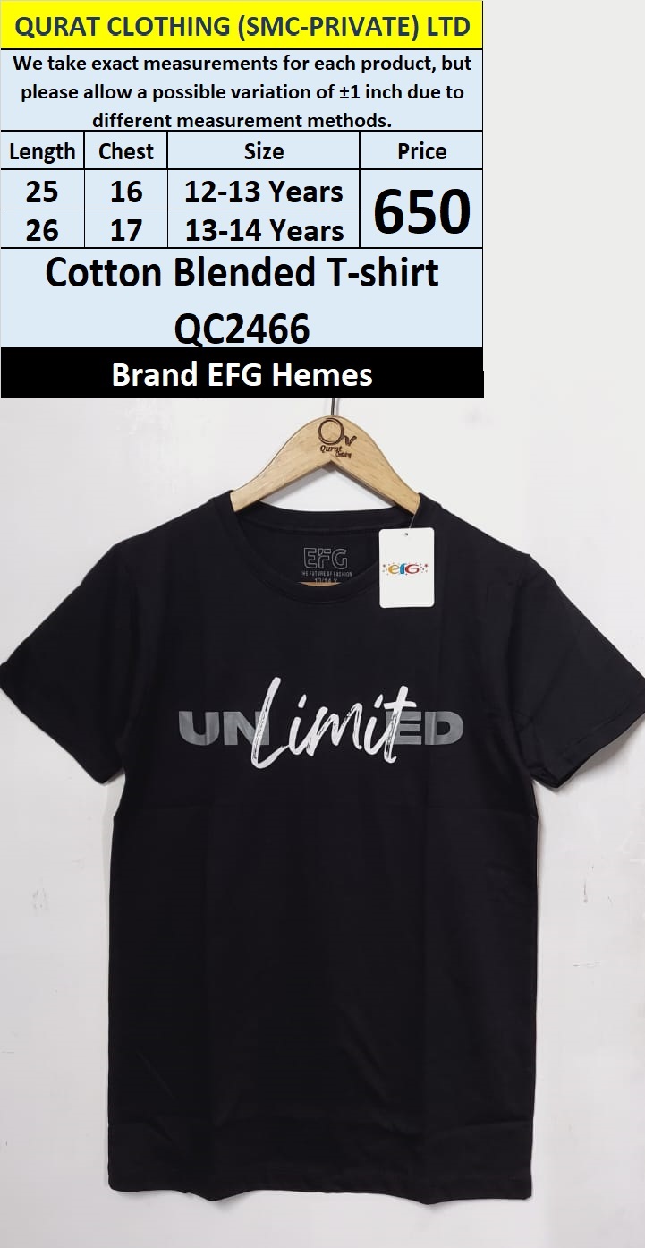 EFG Hemes Brand Cotton Blended T-shirt QC2466