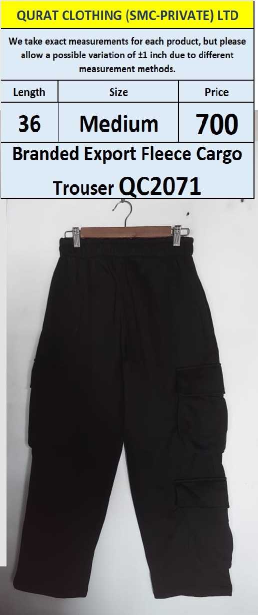 Branded Export Fleece Cargo Trouser QC2071