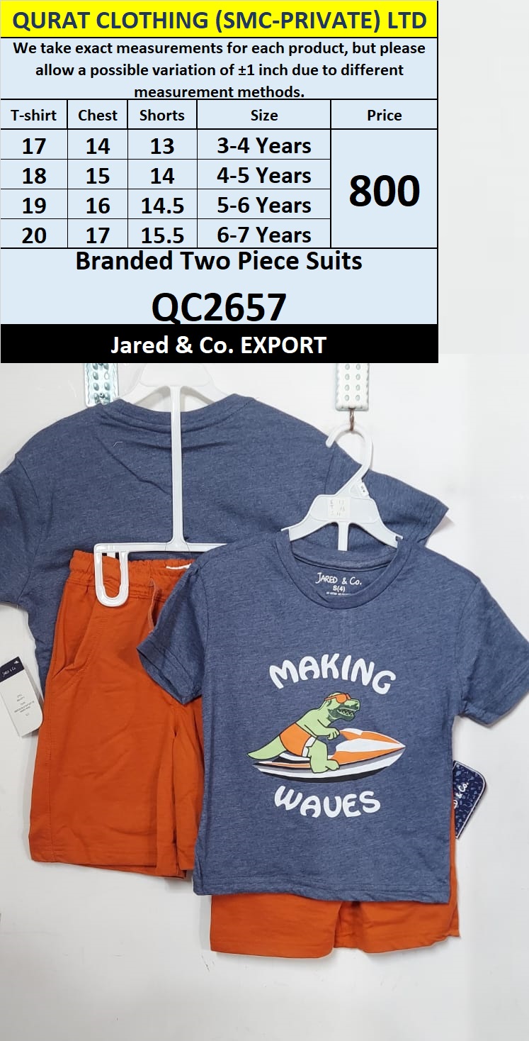 Branded Two Piece Suit QC2657 Export Jared & Co.