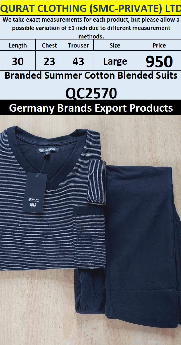 International Brands Summer Cotton Blended Suits Export Germany QC2570