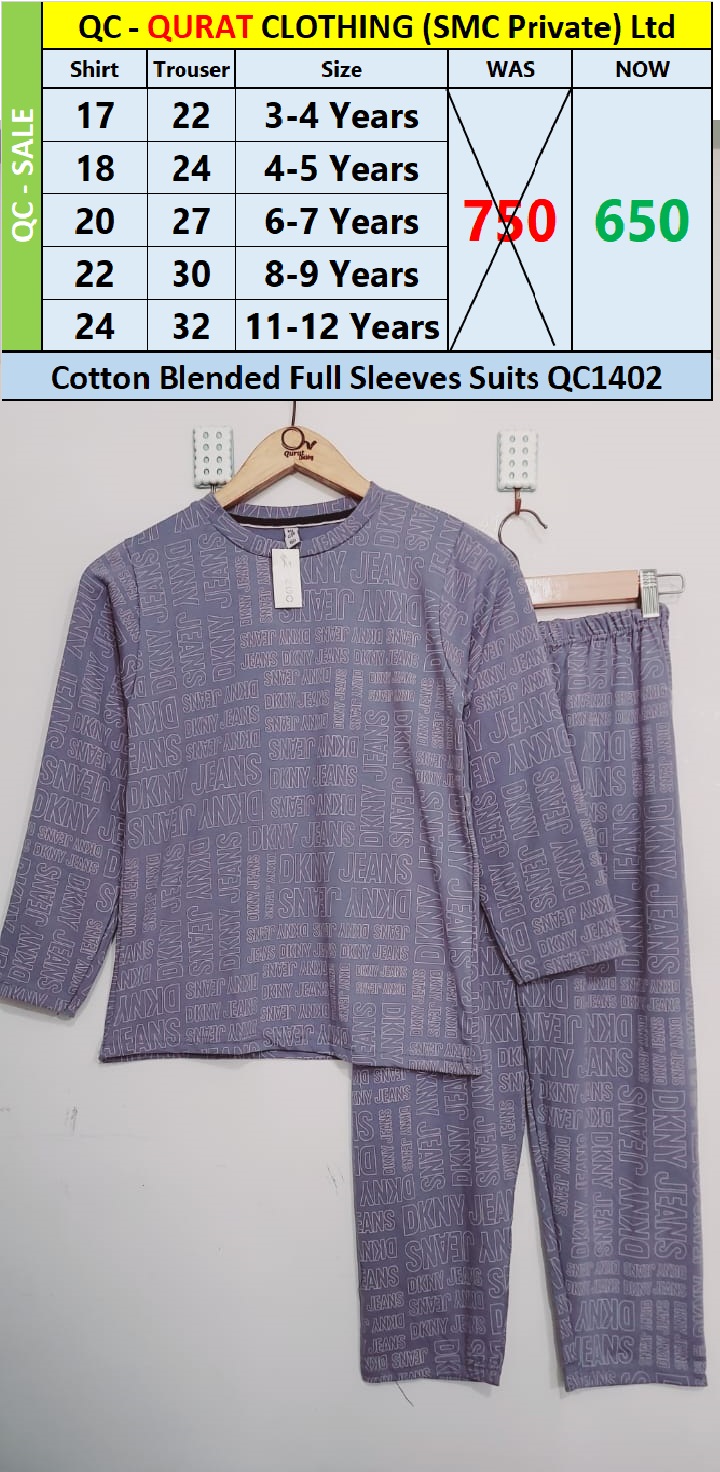 DKNY Print Cotton Blended Suit QC1402