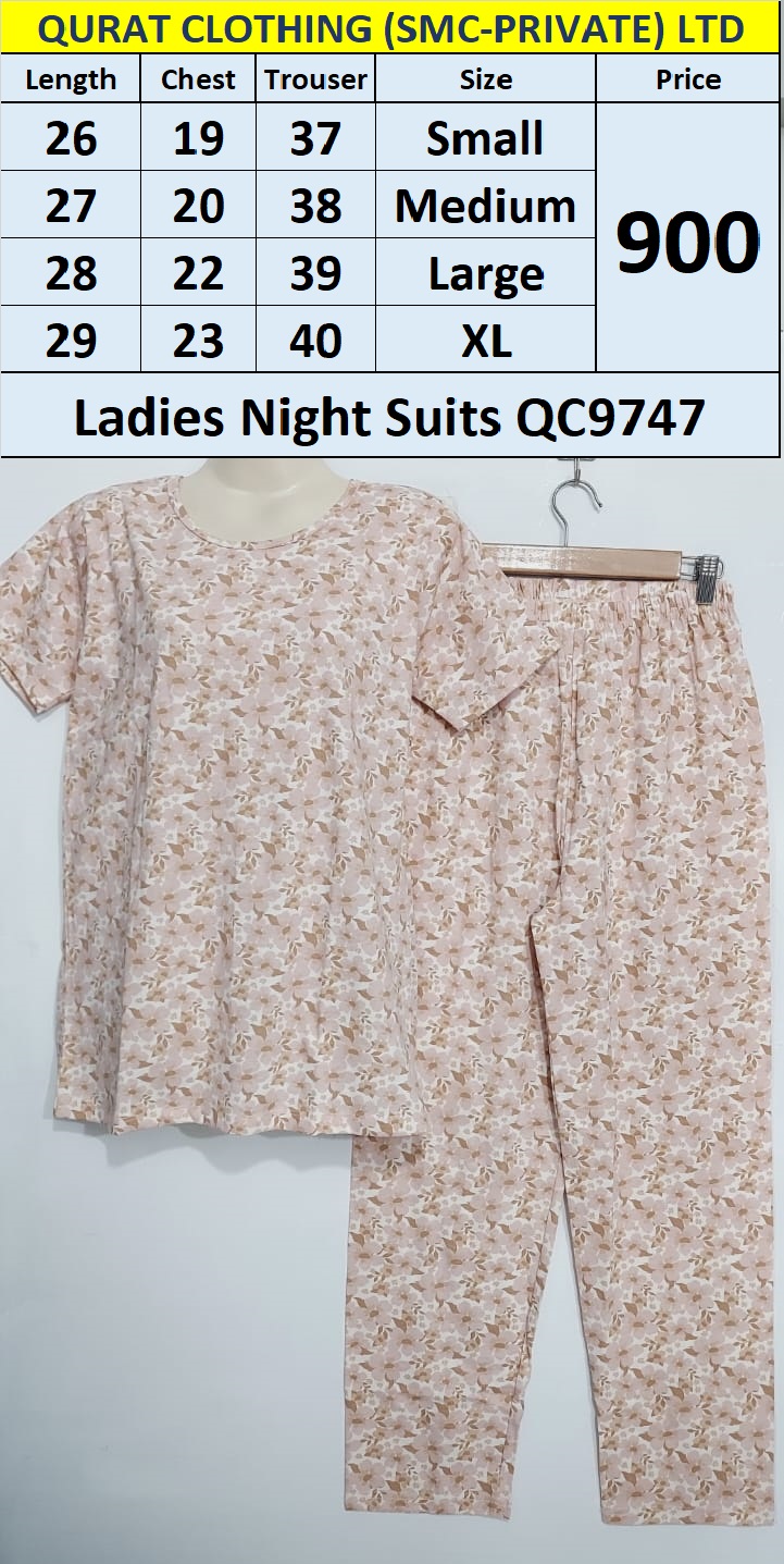 Printed Ladies Night Suits QC9747