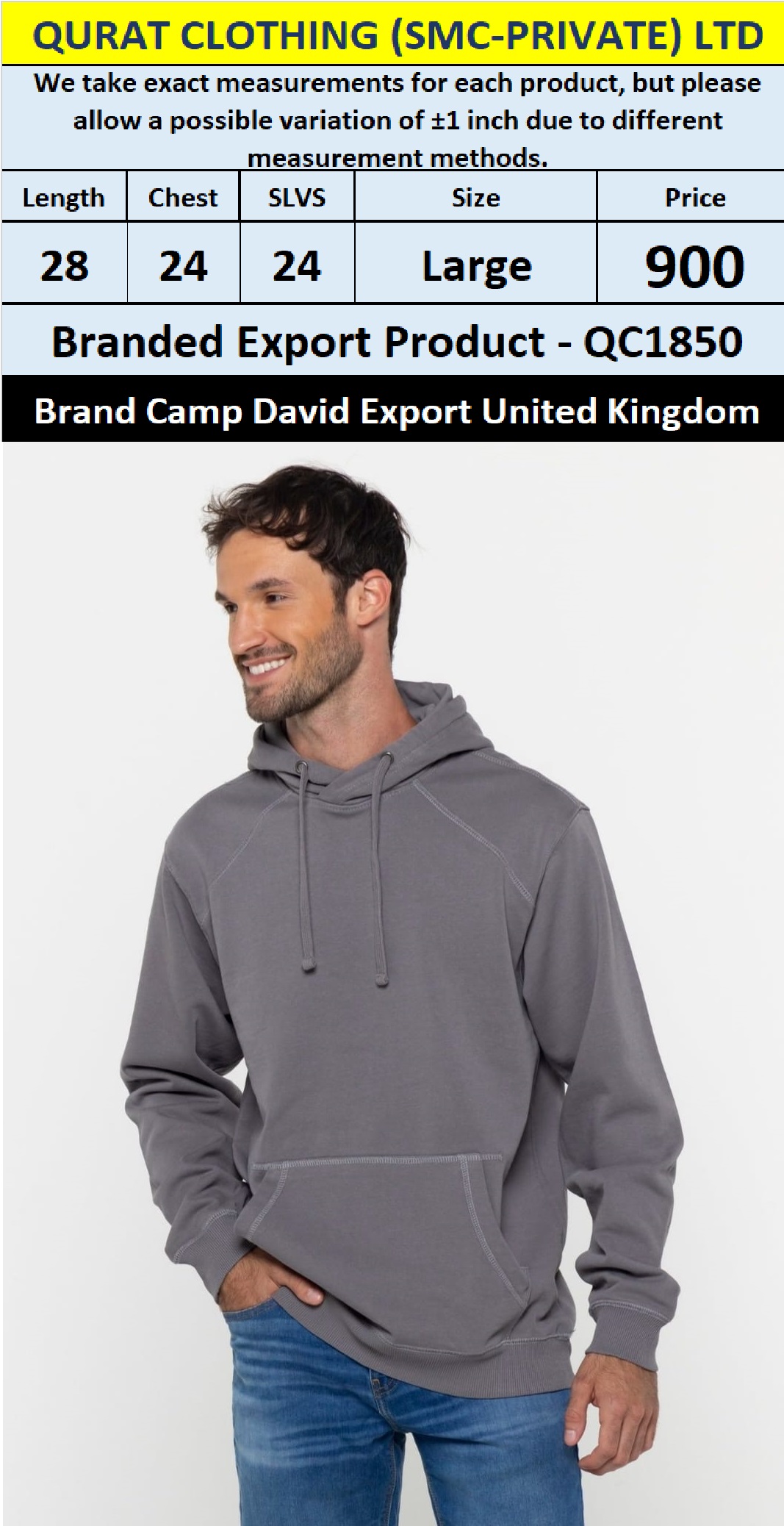 Branded Export Product QC1850 Export United Kingdom