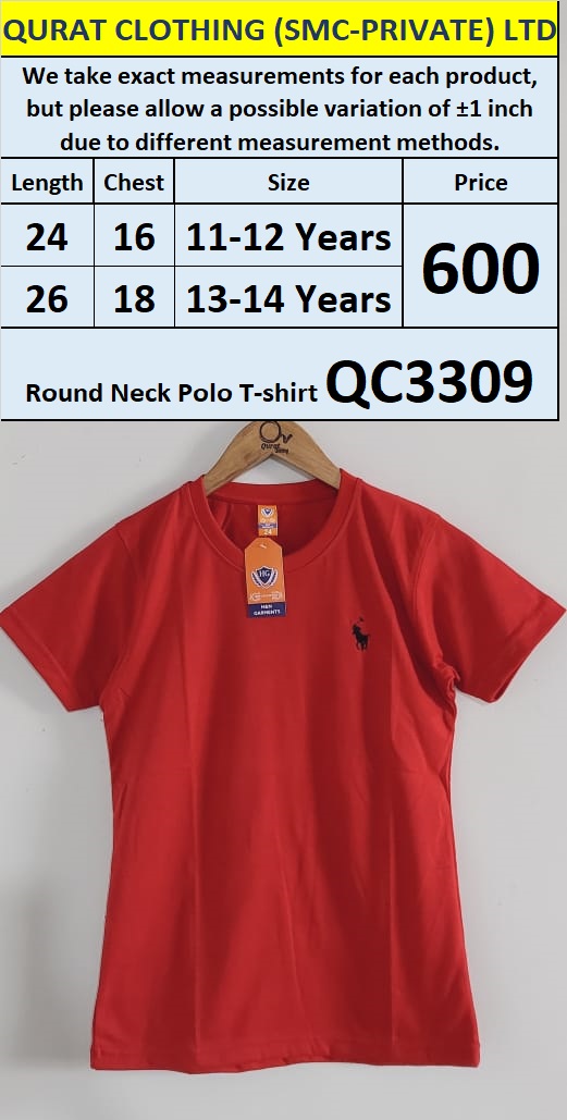 Round Neck Polo T-shirt QC3309