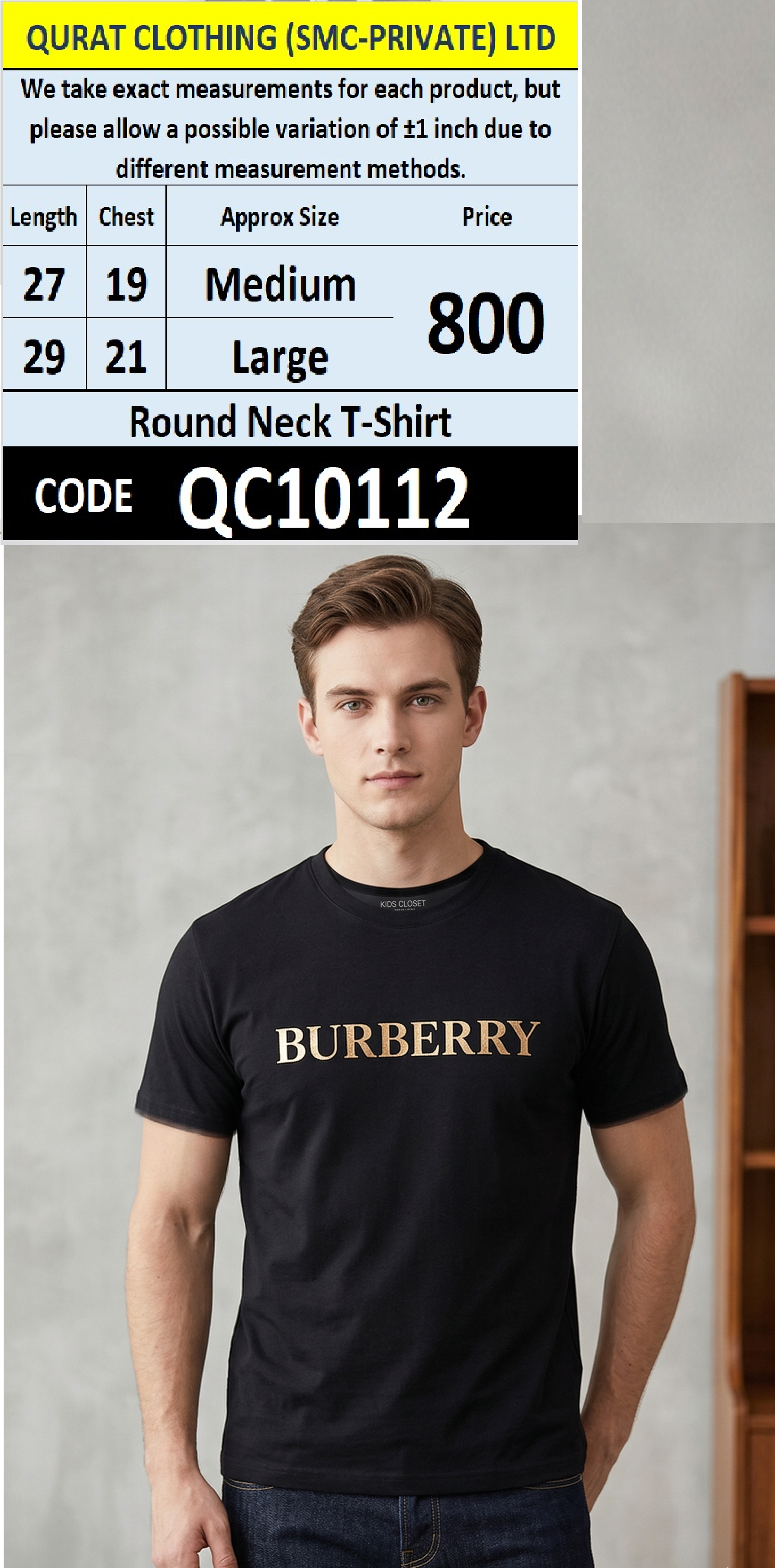 Round Neck Polo T-shirt - QC10112