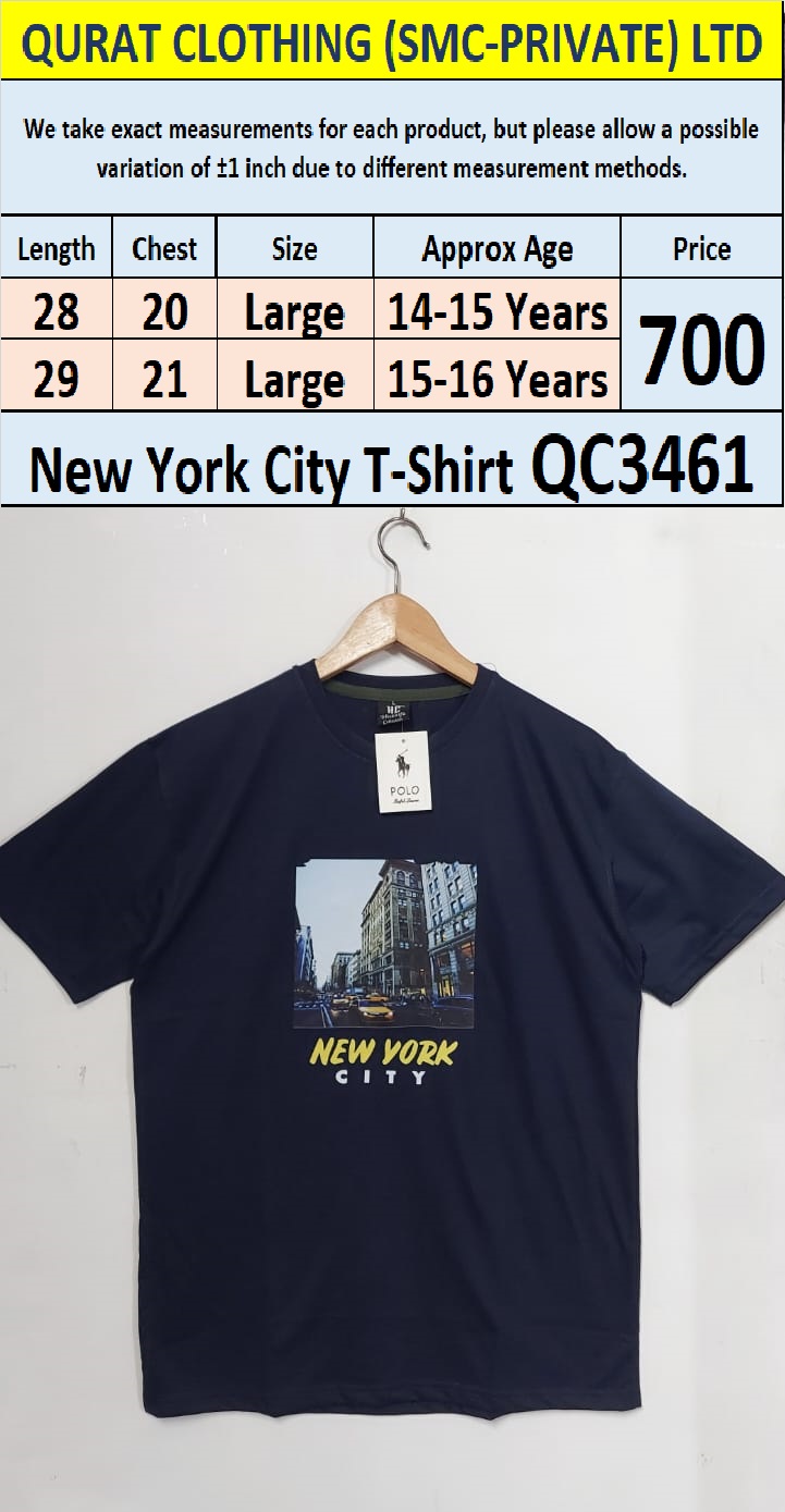 Soft Cotton Blended New York City T-Shirt QC3461
