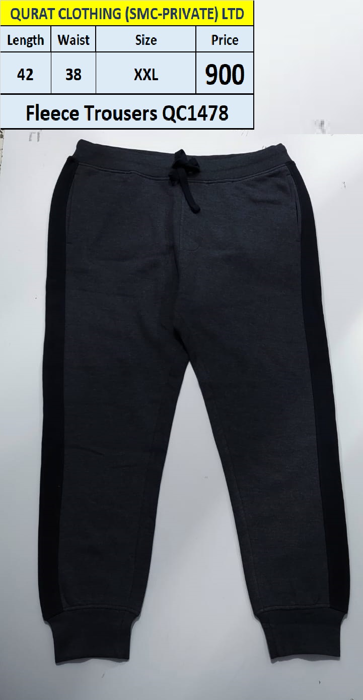 Branded Export Stripes Fleece Trouser QC1478