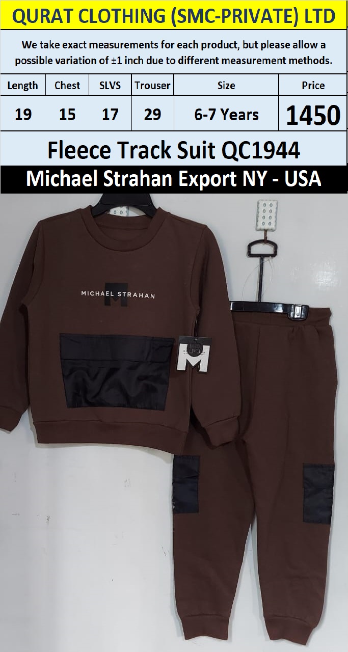 DKNY Brand Fleece Track Suit QC1944 Export USA - QC1944
