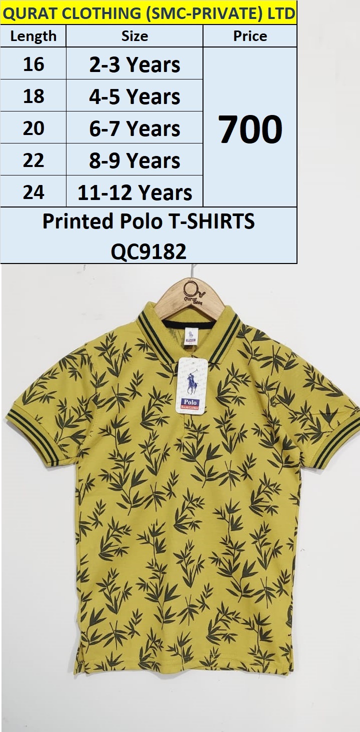 Printed Polo T-shirts QC9182