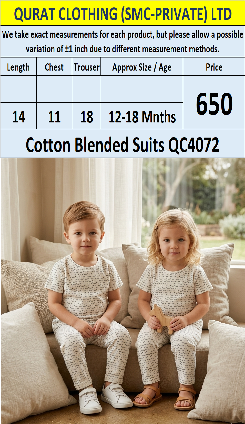 Cotton Blended Suits QC4072