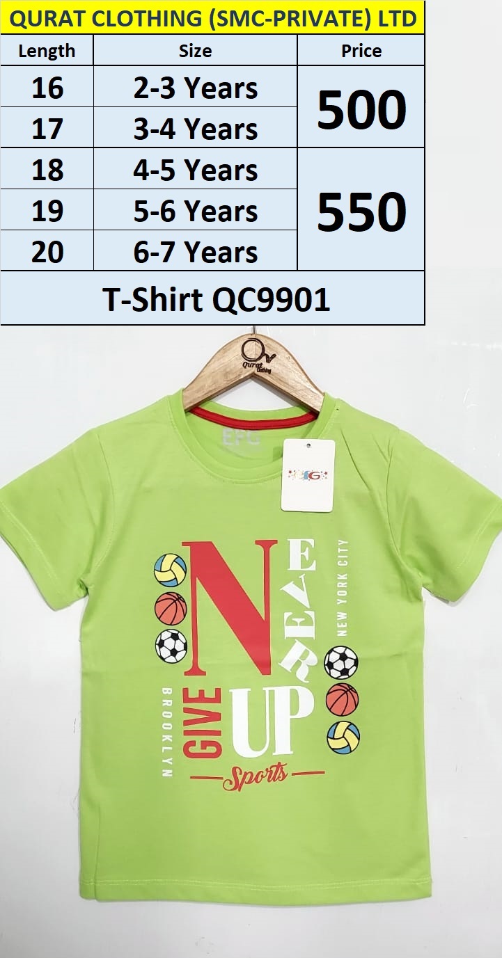 EFG Brand Never Give Up T-Shirt QC9901