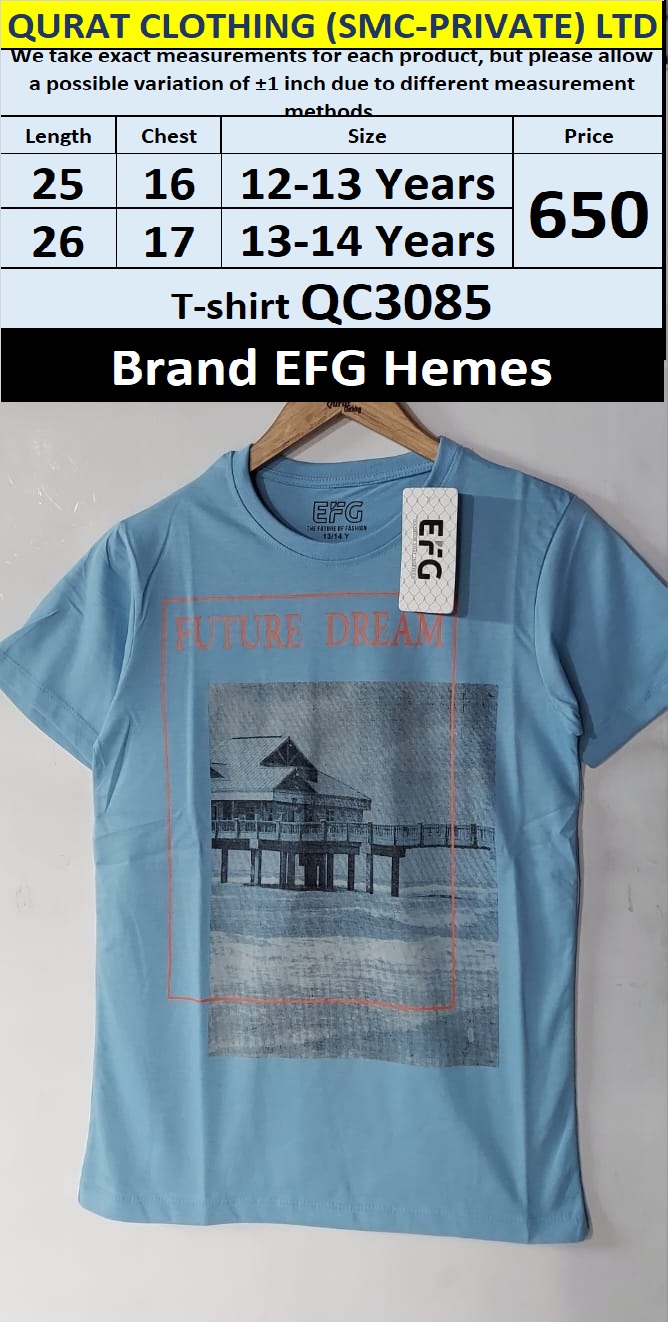 EFG Hemes Brand Cotton Blended T-shirt QC3085