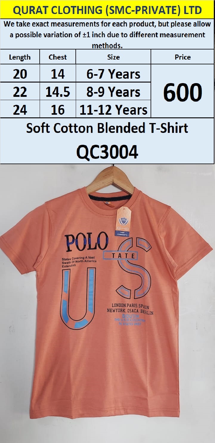 Soft Cotton Blended T-shirt QC3004