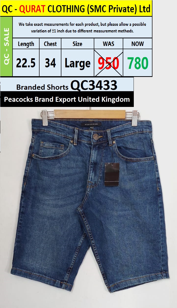 Peacock Brand Mid Blue Short Export United Kingdom QC3433