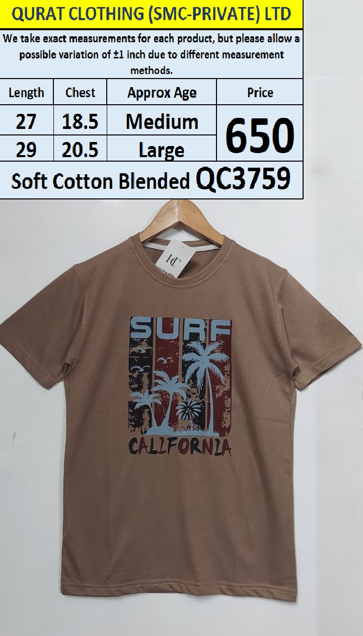 Soft Cotton Blended T-shirt QC3759