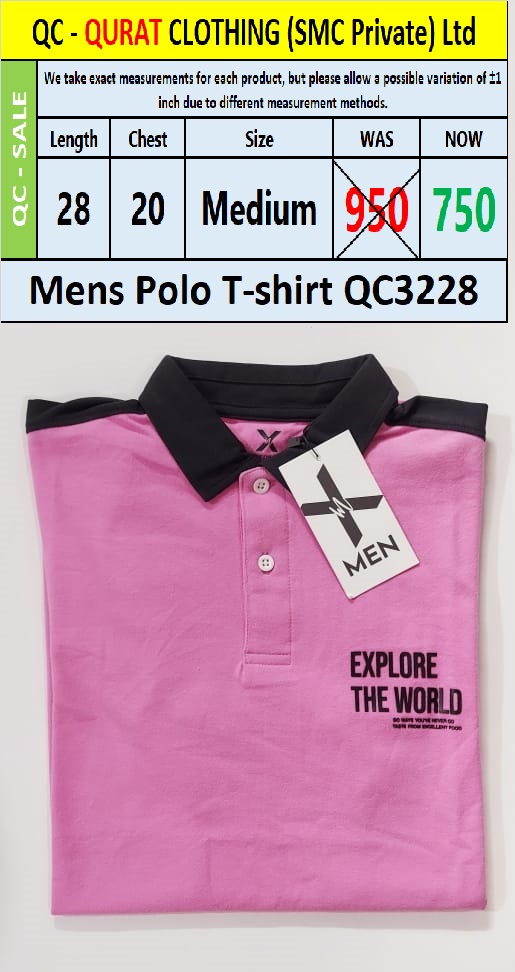 Branded Men's T-Shirt QC3228 - Export Product