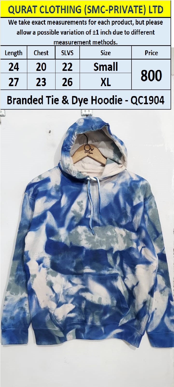Branded Export Tie & Dye Hoodie QC1904