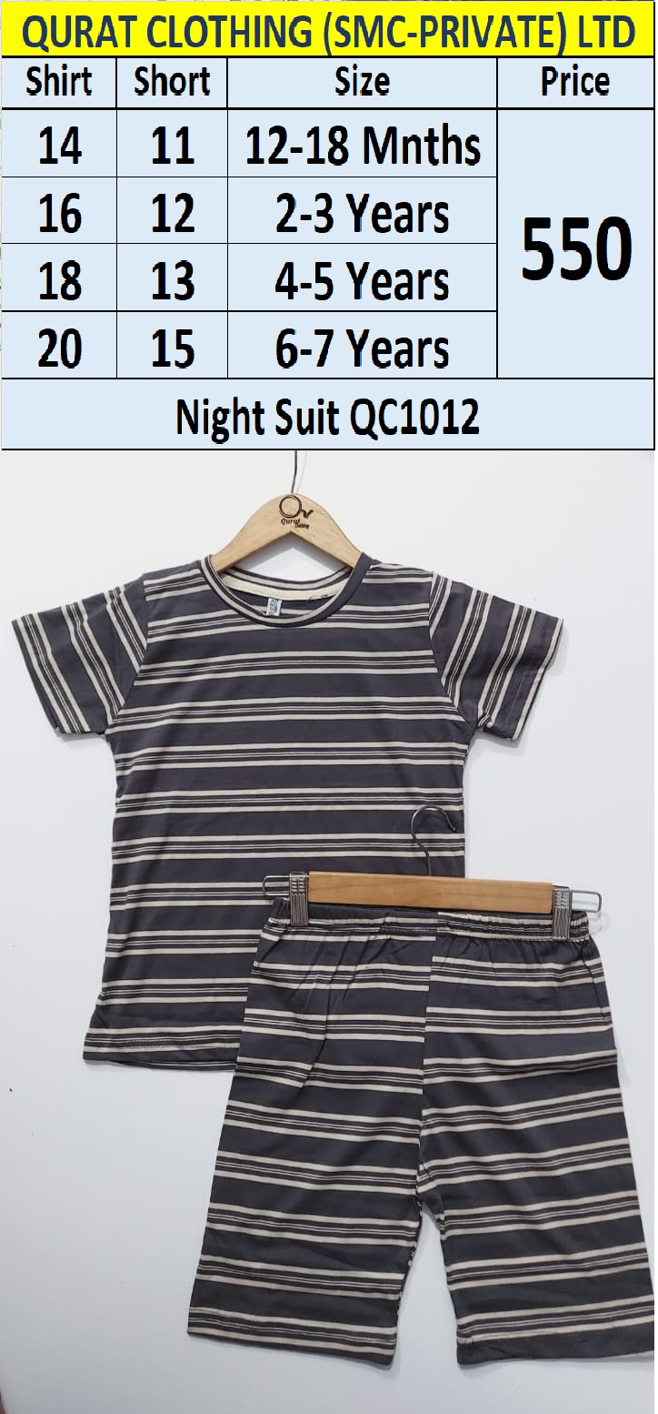 Stripes Night Suit QC1012