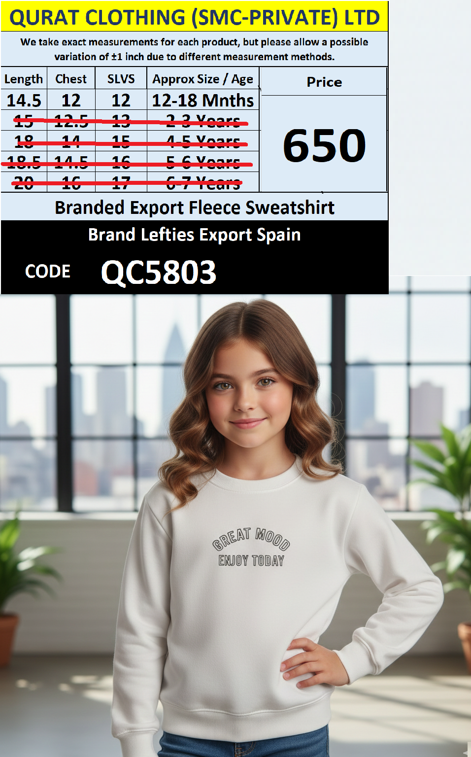 Lefties Brand Fleece Sweatshirt Export Europe - QC5803