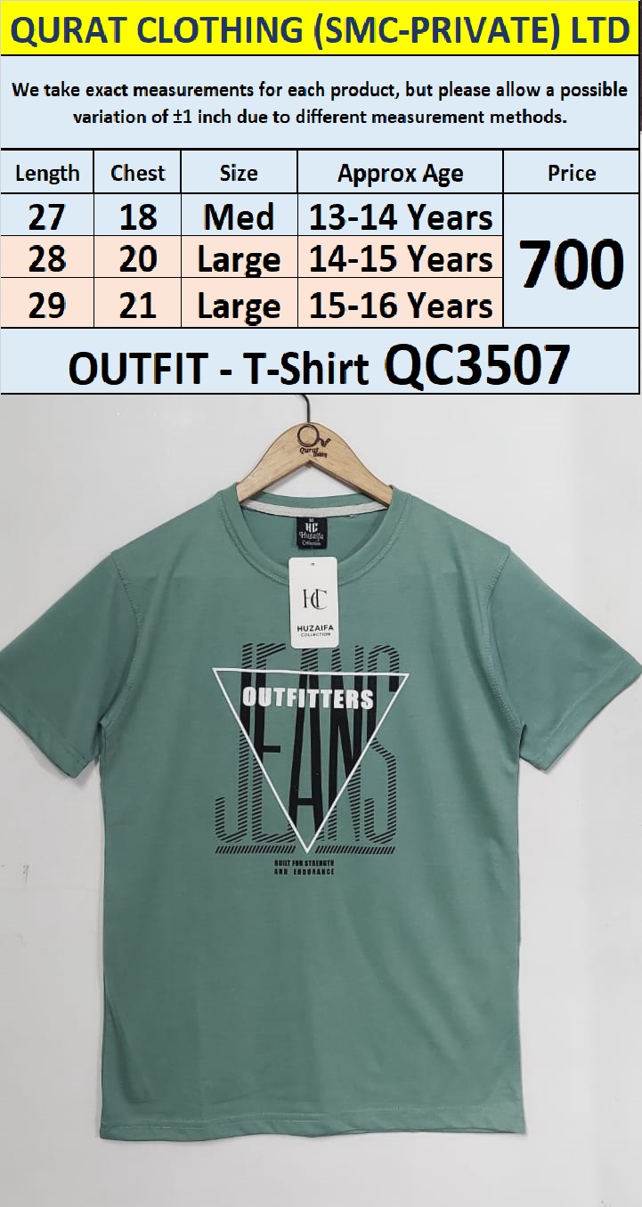 Soft Cotton Blended OUTFIT T-Shirt QC3507
