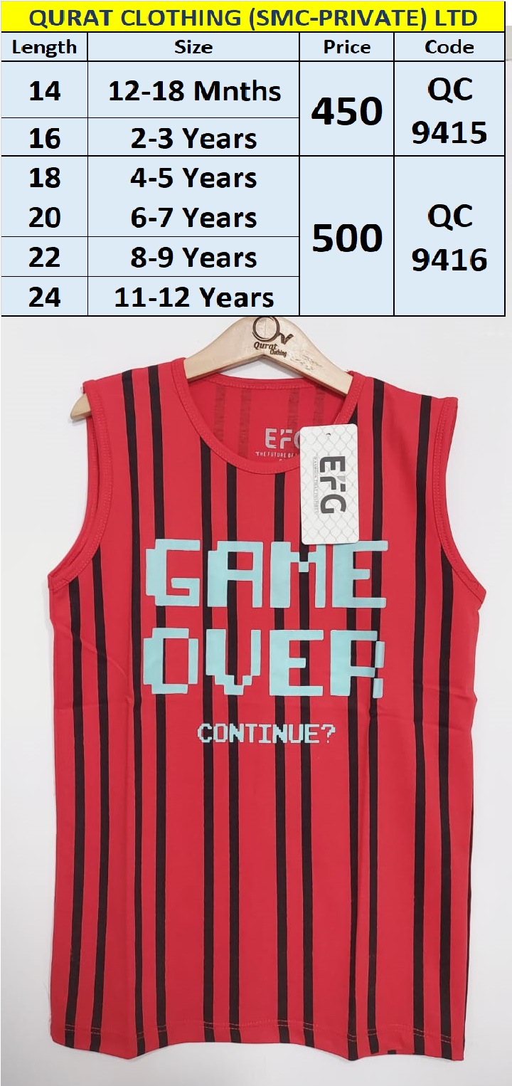 Game Over Sando Code QC9416 Brand EFG - QC9416