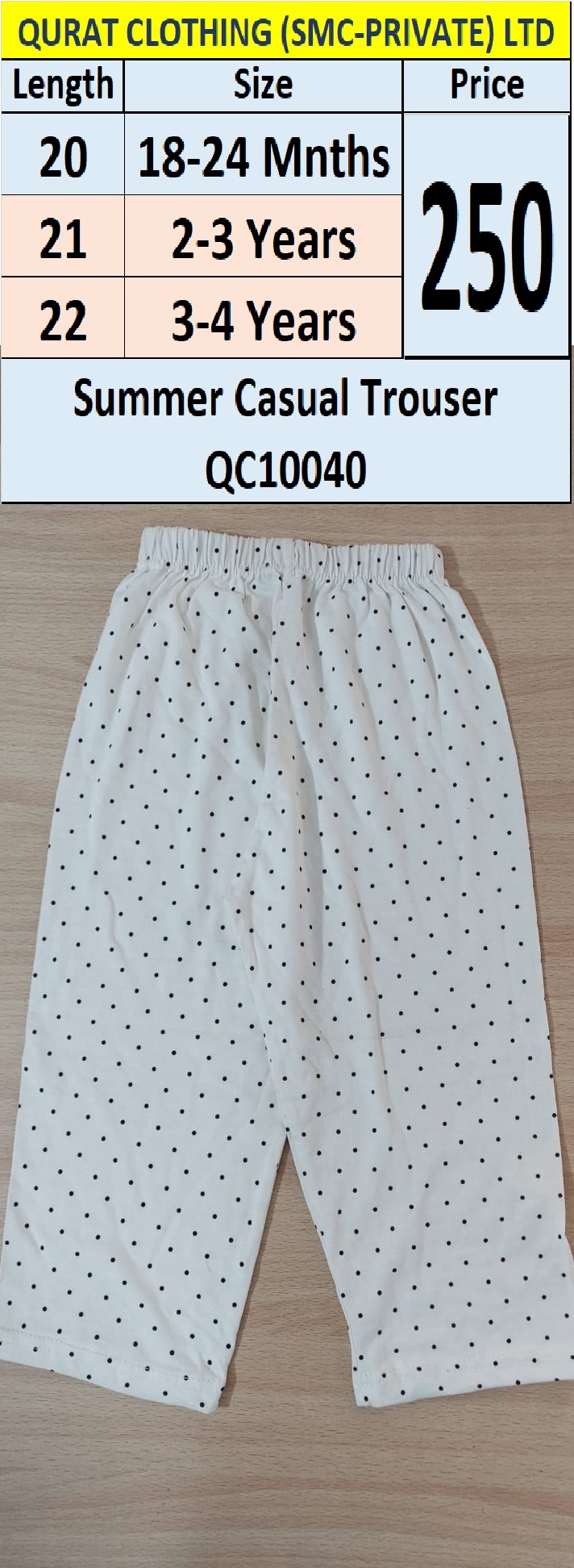Summer Casual Trouser QC10040