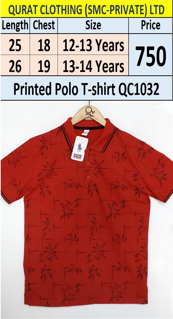 Printed Polo T-Shirt QC1032