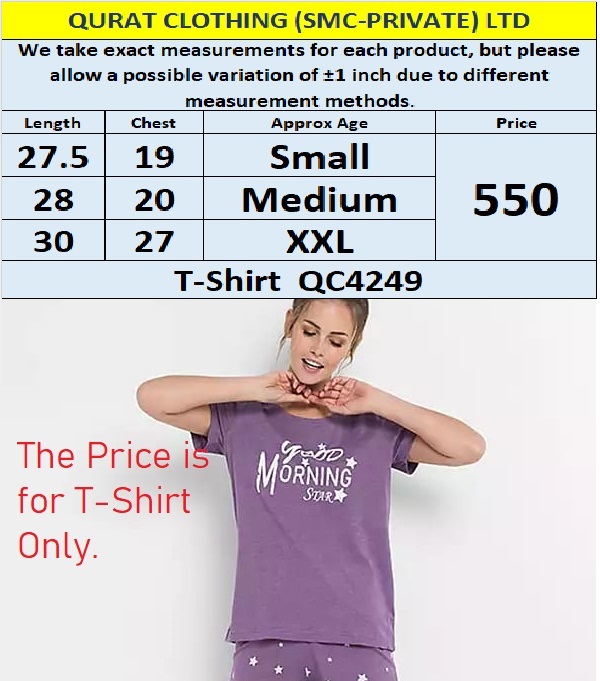 Branded Ladies T-shirt QC4249