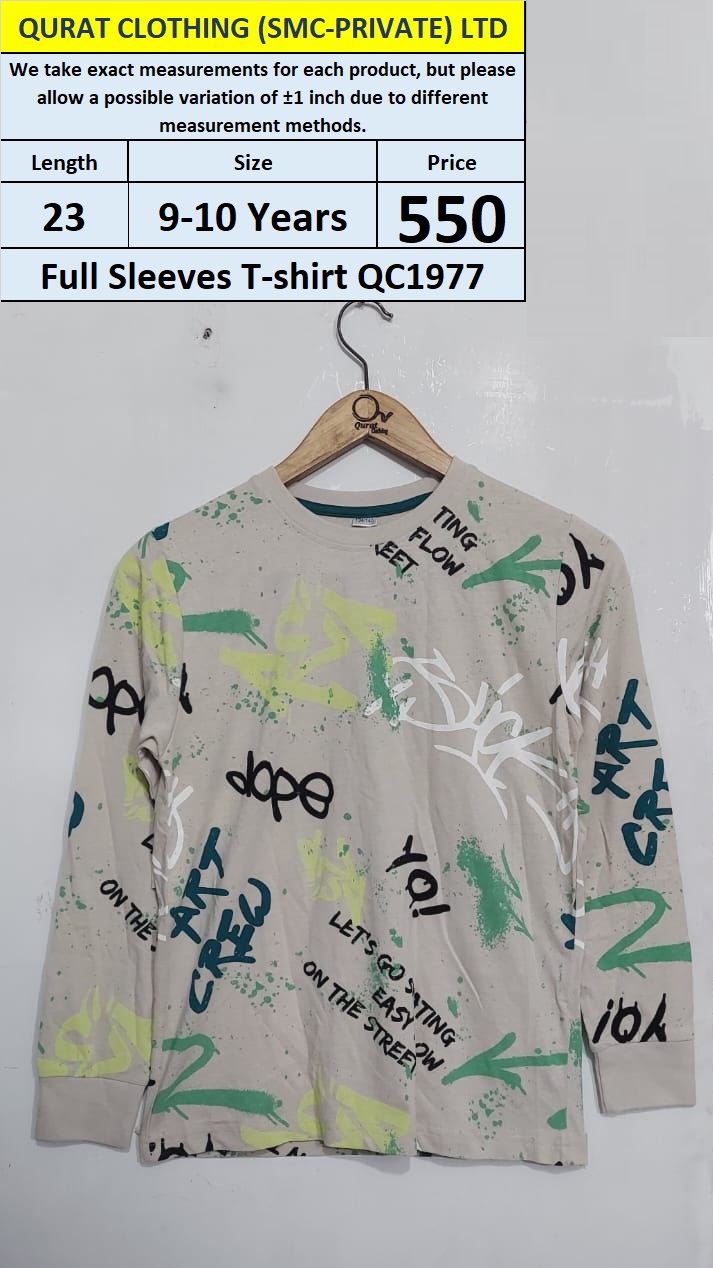 Branded Full Sleeves T-shirts QC1977