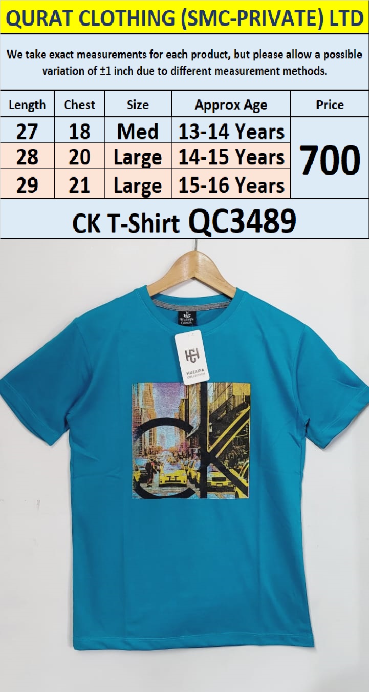 Soft Cotton Blended CK - T-Shirt QC3489