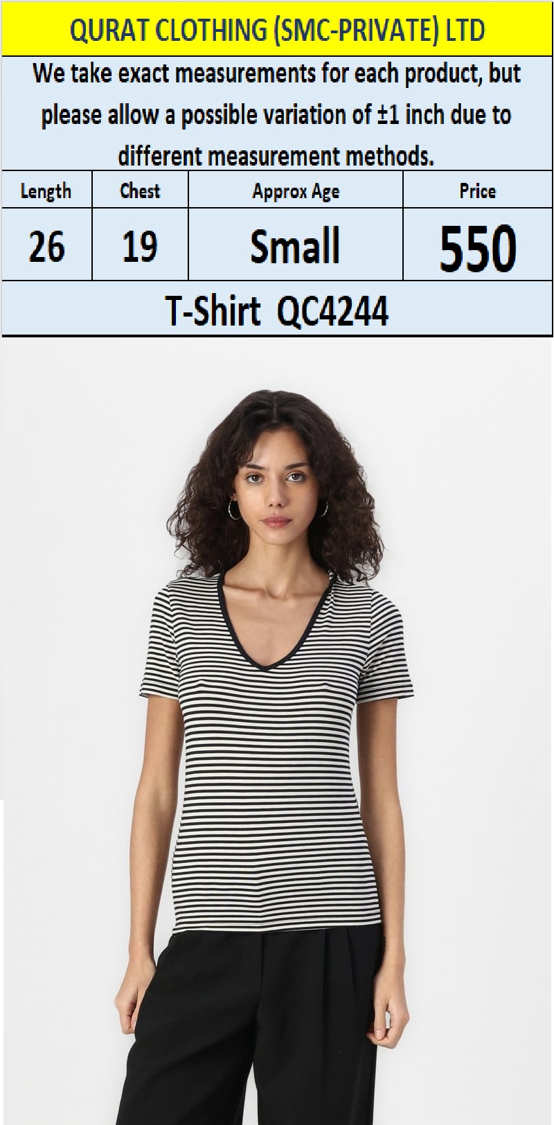 Branded Ladies T-shirt QC4244