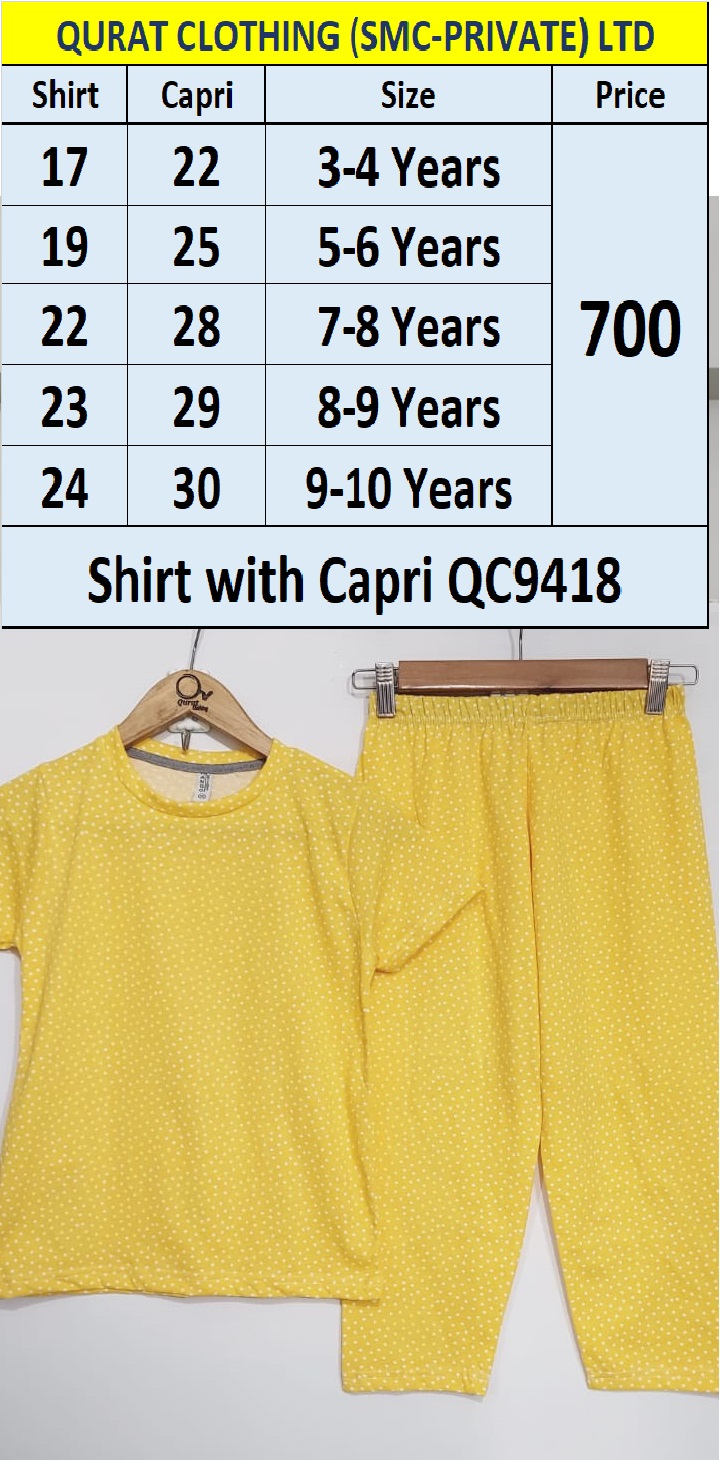 Polka Dots Yellow Two piece Suit QC9418