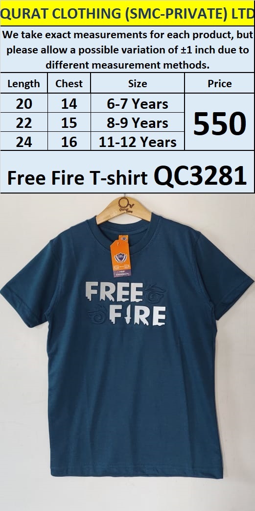 Free Fire T-shirt QC3281