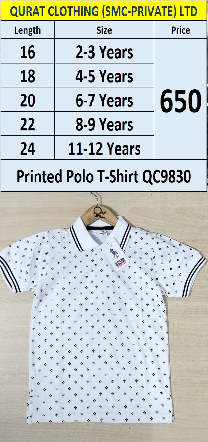 Printed Polo T-Shirts QC9830
